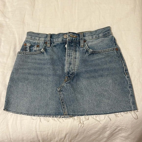 Re/Done mini skirt denim NWOT - Picture 1 of 6
